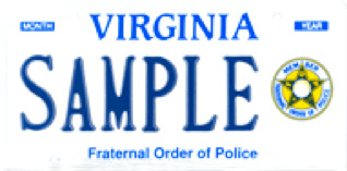 license plate va